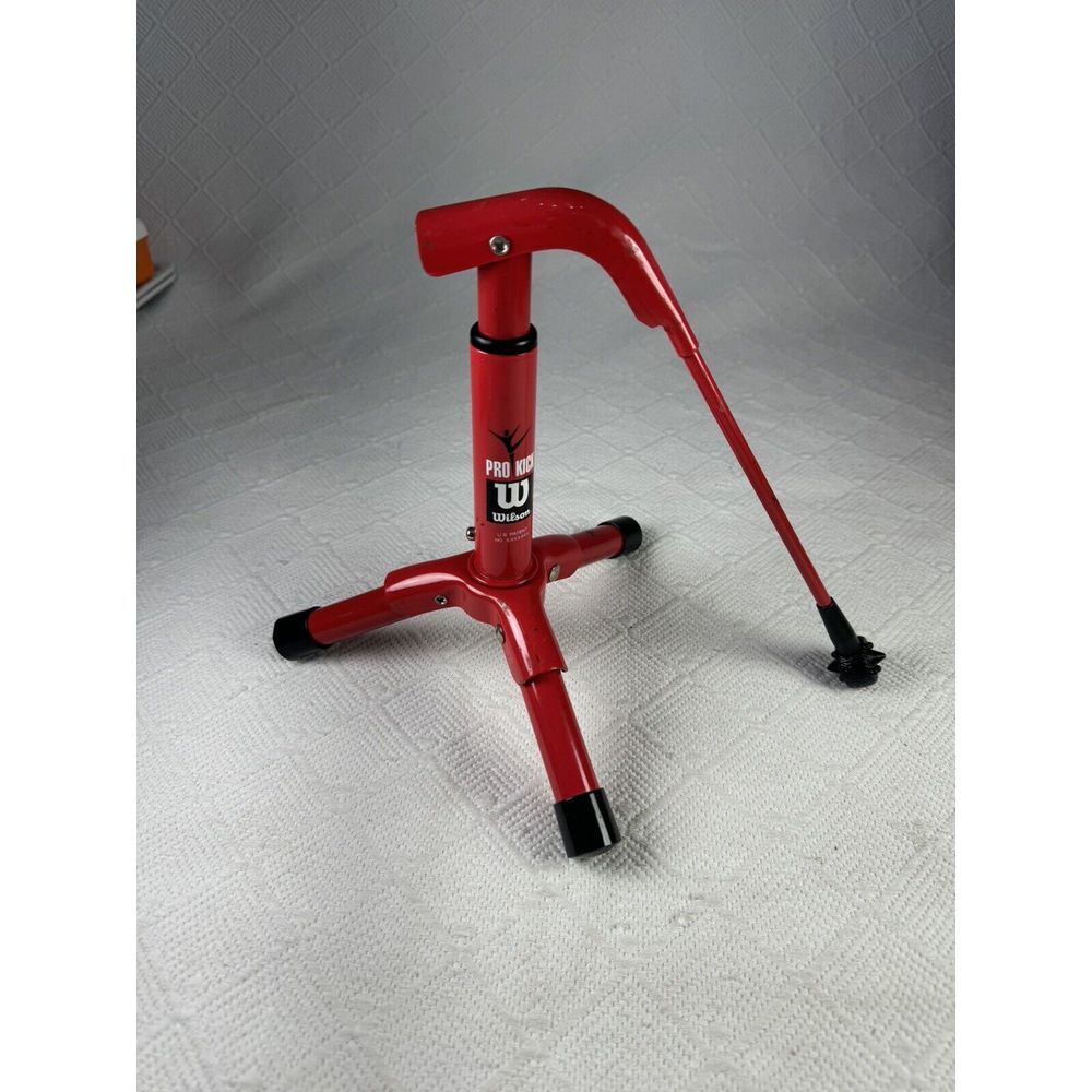 Wilson PRO KICK Football Holder-Stand Red Collapsible/Portable Adjustable Height